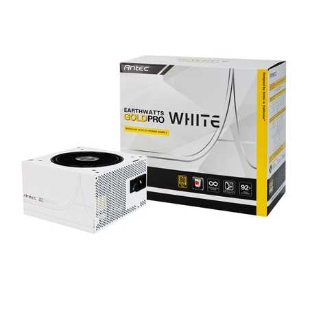 Antec EarthWatts Gold Pro White 750W 120mm Silent Fan 80 PLUS Gold Semi Modular PSU