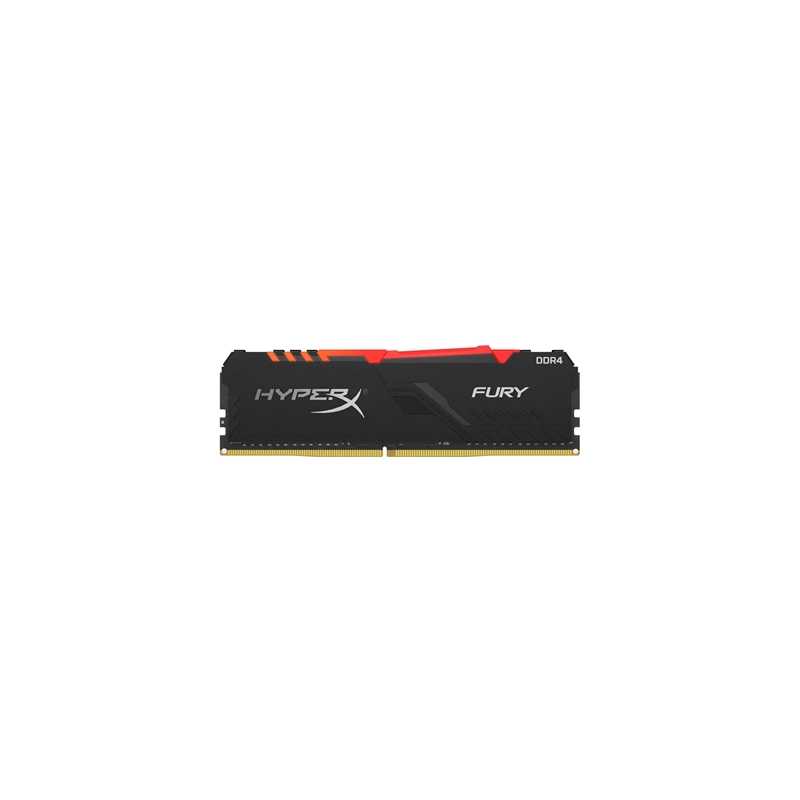 Kingston Hyperx Fury Rgb Dimm Kit 16gb Kingston HyperX Fury RGB 16GB Black Heatsink (1x16GB) DDR4 3200MHz DIMM