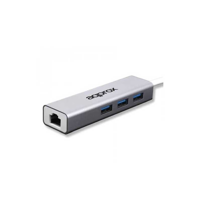 Approx (APPC07GHUB) USB 3.0 to Gigabit Ethernet Adapter & 3-Port USB 3.0 Hub