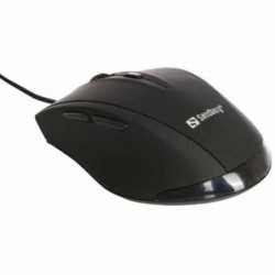 Sandberg Wired Optical Office Mouse, USB, 1000/1200/1600 DPI, Black, 5 Year Warranty