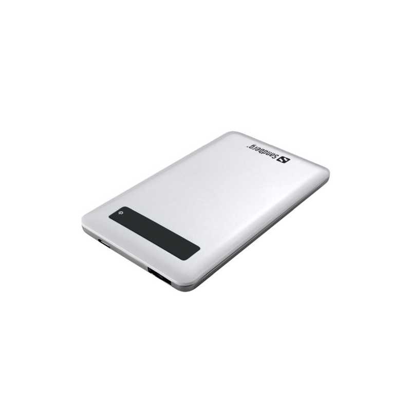 Sandberg 5000mAh Pocket Power Bank, 5V USB, 0.7 x 6.5 x 1.5 cm, 5 Year Warranty
