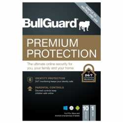 Bullguard Premium Protection 2021 1 Year/10 Device 10 Pack Multi Device Retail Licence English