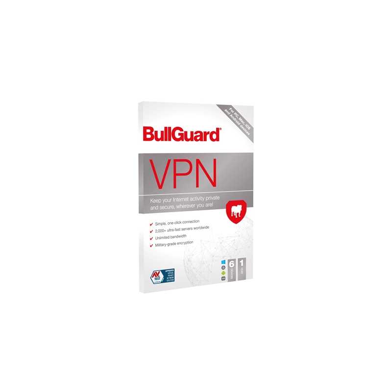 BullGuard VPN 2021 1 Year 6 Device