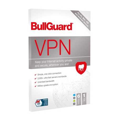 BullGuard VPN 2021 1 Year 6 Device