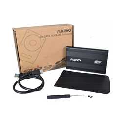 Maiwo USB 3.0 2.5" External Hard Drive Enclosure - Black