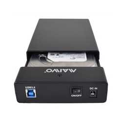 Maiwo USB 3.0 3.5" External Hard Drive Enclosure  with Power Adapter