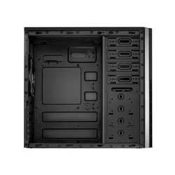 Antec VSK4000B U3/U2 ATX Case, No PSU, 12cm Fan, USB 3.0, Black with Black Interior