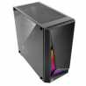 Antec DP301M Dapper Dark Phantom Gaming Case with Window, Micro ATX, No PSU, Tempered Glass, ARGB Front Panel 