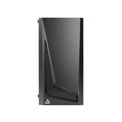 Antec DP301M Dapper Dark Phantom Gaming Case with Window, Micro ATX, No PSU, Tempered Glass, ARGB Front Panel 