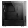 Antec NX300 ATX Gaming Case with Window, No PSU, Tempered Glass, ARGB Rear Fan & Front ARGB LED Strip, LED Control Button, Black