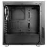 Antec NX300 ATX Gaming Case with Window, No PSU, Tempered Glass, ARGB Rear Fan & Front ARGB LED Strip, LED Control Button, Black