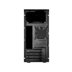 Antec VSK3000B U3/U2 Micro ATX Case, No PSU, 9.2cm Fan, USB 3.0, Black with Black Interior