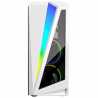 CiT Mars Mid Tower 1 x USB 3.0 / 2 x USB 2.0 Tempered Glass Side Window Panel White Case with Addressable RGB LED Lighting & Fan