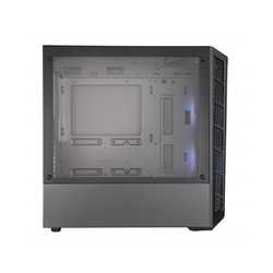 Cooler Master MasterBox MB320L ARGB Micro Tower 2 x USB 3.2 Gen 1 Edge-to-Edge Tempered Glass Side Window Panel Black Case with 