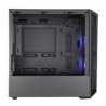 Cooler Master MasterBox MB320L ARGB Micro Tower 2 x USB 3.2 Gen 1 Edge-to-Edge Tempered Glass Side Window Panel Black Case with 