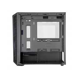 Cooler Master MasterBox MB320L ARGB Micro Tower 2 x USB 3.2 Gen 1 Edge-to-Edge Tempered Glass Side Window Panel Black Case with 