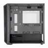 Cooler Master MasterBox MB320L ARGB Micro Tower 2 x USB 3.2 Gen 1 Edge-to-Edge Tempered Glass Side Window Panel Black Case with 