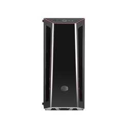 Cooler Master MasterBox MB520 Mid Tower 2 x USB 3.0 Edge-to-Edge Acrylic Side Window Panel Black Case with Red Trim & DarkMirror