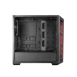 Cooler Master MasterBox MB520 Mid Tower 2 x USB 3.0 Edge-to-Edge Acrylic Side Window Panel Black Case with Red Trim & DarkMirror