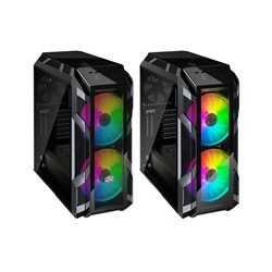 Cooler Master MasterCase H500M Full Tower 4 x USB 3.0 / 1 x USB 3.1 Type-C 4 x Tempered Glass Window Panels Iron Grey Case with 