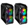 Cooler Master MasterCase H500M Full Tower 4 x USB 3.0 / 1 x USB 3.1 Type-C 4 x Tempered Glass Window Panels Iron Grey Case with 