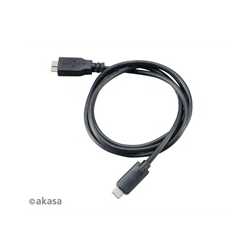 Akasa USB 3.0 C (M) to USB 3.0 Micro B (M) 1m Black Retail Packaged Data Cable
