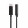 VCOM USB 3.1 C (M) to 3.5mm (F) Black Retail Packaged Headphone Adapter