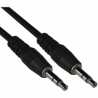VCOM 3.5mm (M) Stereo Jack to 3.5mm (M) Stereo Jack 3m Black Retail Packaged Cable