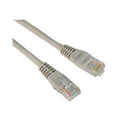 VCOM RJ45 (M) to RJ45 (M) CAT5e 3m Grey Retail Packaged Moulded Network Cable
