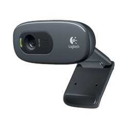 Logitech C270 Webcam, 3.0MP, HD 720p, Mic, HD Video Calling, Auto light correction