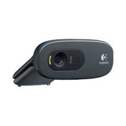 Logitech C270 Webcam, 3.0MP, HD 720p, Mic, HD Video Calling, Auto light correction
