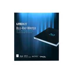 LiteOn EB1 Black Ultra Slim External USB 3.0 UHD 4K Blu-Ray/DVD Writer