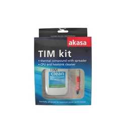 Akasa Tim-Kit Thermal Heat Paste & CPU/Heatsink Cleaner, Spreader included, 125ml