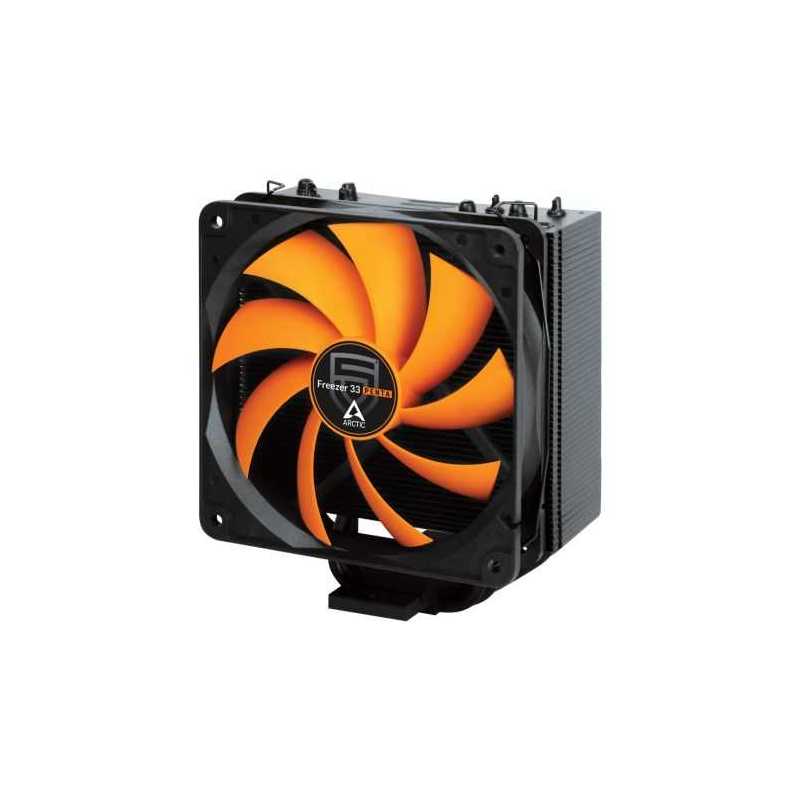Arctic Freezer 33 Penta Semi Passive Heatsink & Fan, Black & Orange, Intel & AM4 Sockets, Fluid Dynamic Bearing, 6 Year Warranty