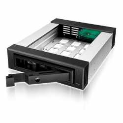 Icy Box Mobile Rack, for 2.5/3.5 SATA/SAS Drives, Fits 5.25 Bay, Easy Swap