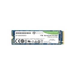 Seagate 1TB BarraCuda 510 M.2 NVMe SSD, M.2 2280, PCIe, TLC 3D NAND, R/W 3400/3000 MB/s, 600K/600K IOPS