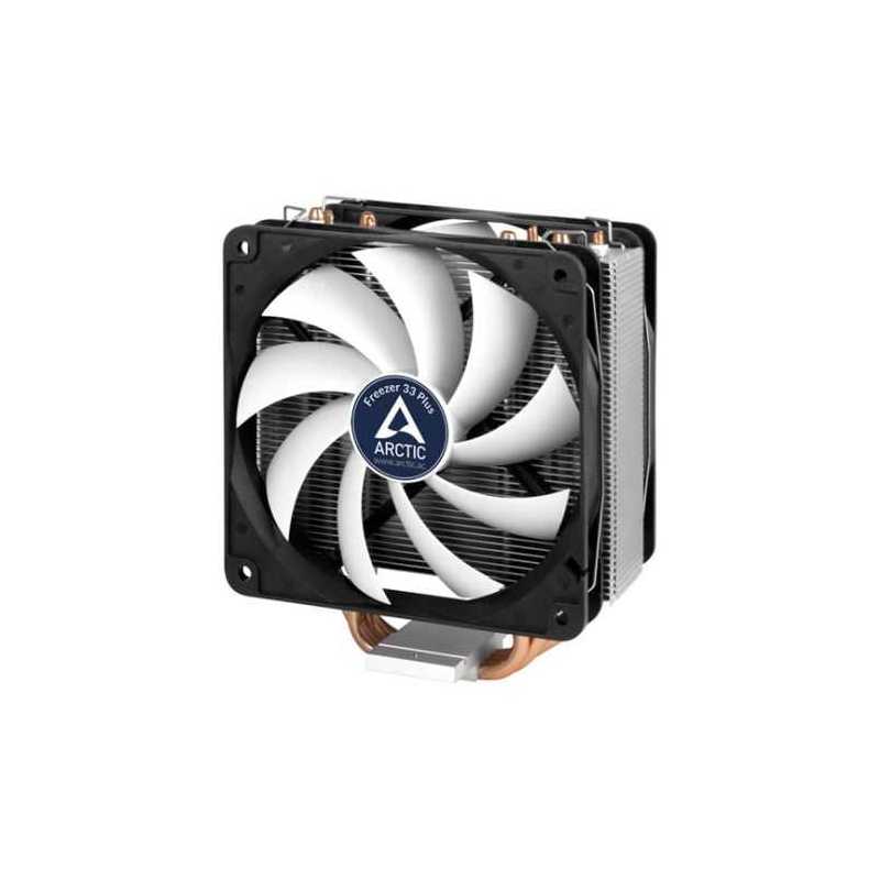 Arctic Freezer 33 Plus Semi Passive Heatsink & Fan, Intel & AM4 Sockets, Dual Ball Dynamic Bearing, 6 Year Warranty