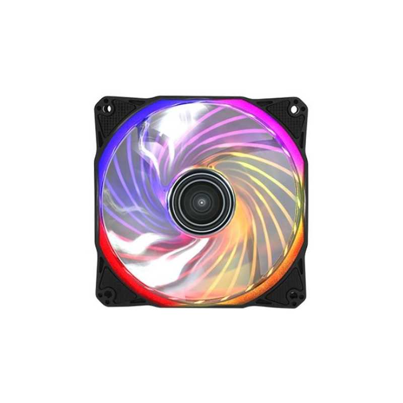 Antec Rainbow 12cm RGB Case Fan with Lighting Controller, Anti-vibration Pads, Hydraulic Bearing