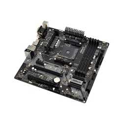 Asrock B450M PRO4, AMD B450, AM4, Micro ATX, 4 DDR4, XFire, VGA, DVI, HDMI, M.2