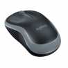 Logitech M185 Wireless Notebook Mouse, USB Nano Receiver, Black/Grey