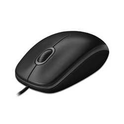 Logitech B100 Wired Optical Mouse, USB, 800 DPI, Ambidextrous, OEM