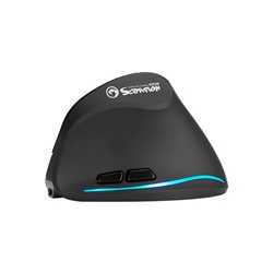 Marvo Scorpion M703W Wireless Blue LED Black Right-Handed Ergonomic Rechargeable Gaming Mouse