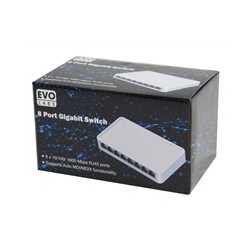 Evo Labs 8 Port 10/100/1000 Gigabit Switch