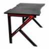 AKRacing Summit Gaming Desk, Black & Red, Steel Frame, Cable Management, Gaming Mousepad Included