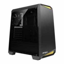 Antec NX100 ATX Gaming Case with Window, No PSU, 12cm Rear Fan, Black/Yellow Highlights