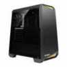 Antec NX100 ATX Gaming Case with Window, No PSU, 12cm Rear Fan, Black/Yellow Highlights