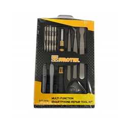 Sprotek Mobile Screen Repair Toolkit - 18 Piece Screwdriver set, prying tool, suction cups, SIM Card ejection tool