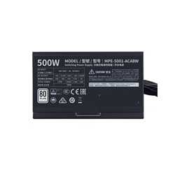 Cooler Master MWE White V2 500W 230V 120mm HDB Fan 80 PLUS White PSU