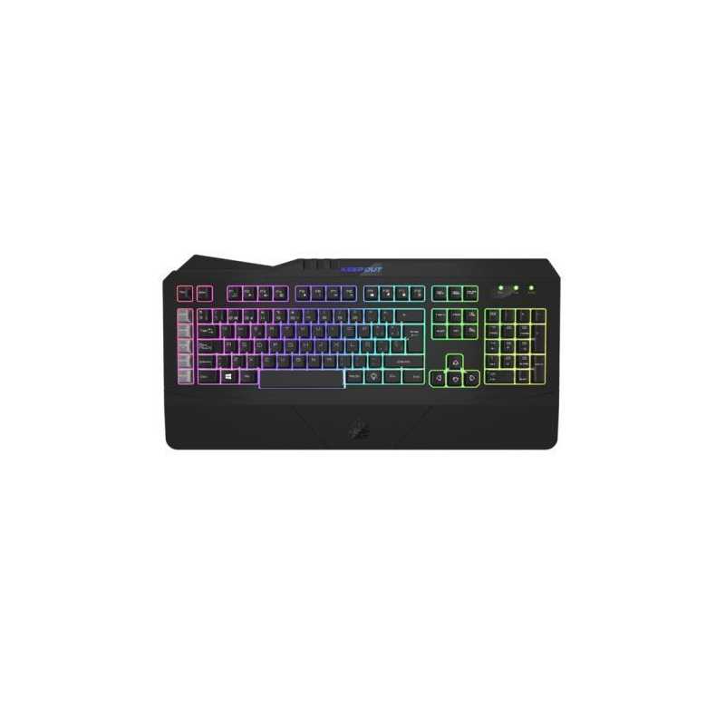 Keep Out (F89PTE) Gaming Keyboard, LED Backlit, Anti-Ghosting, MACRO & Multimedia Keys