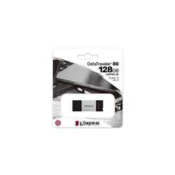 Kingston DataTraveler 80 128GB USB 3.2 USB-C Metal Grey / Black USB Flash Drive